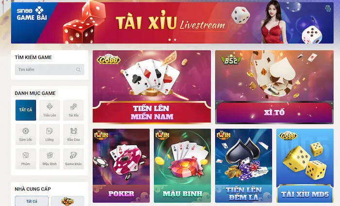 Game bài tại Sin88